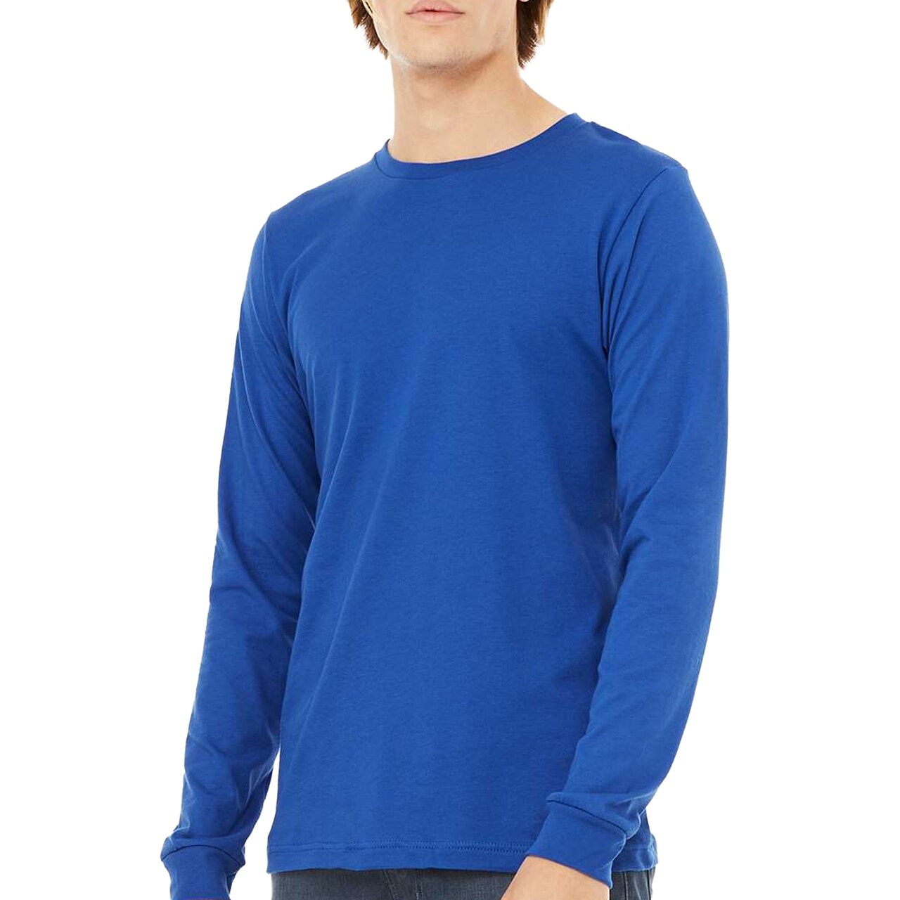 Bella + Canvas Long Sleeve T-Shirt, Men’s Heavy Cotton Jersey Tee